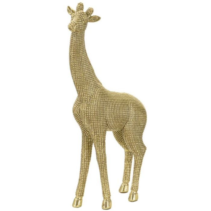 Mauro Ferretti escultura jirafa 19,8x8x40 cm oro