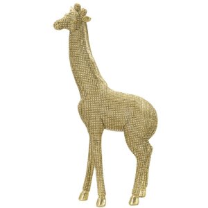 Mauro Ferretti escultura jirafa 19,8x8x40 cm oro