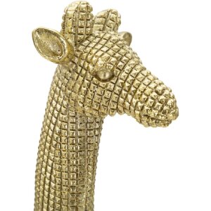 Mauro Ferretti escultura jirafa 19,8x8x40 cm oro