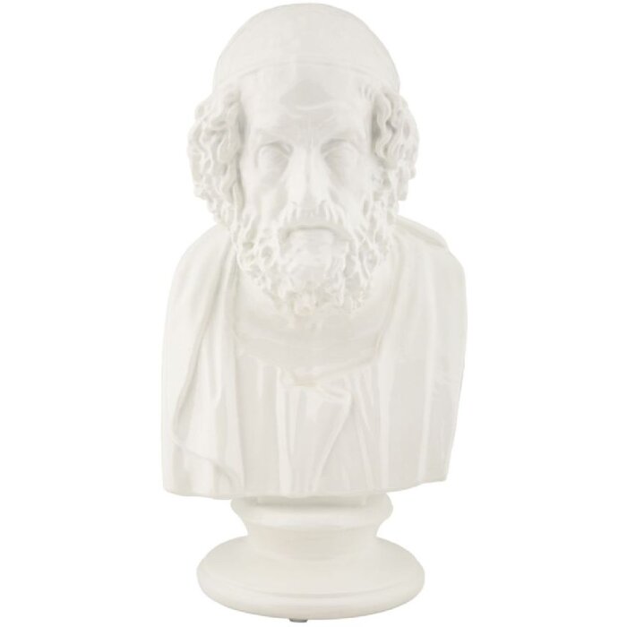 Mauro Ferretti escultura Sage 12.9x12.5x25 cm blanco