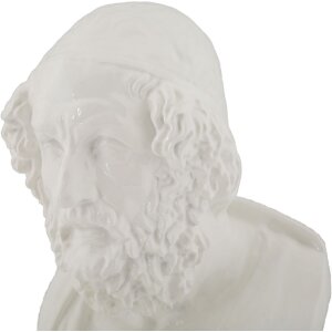 Mauro Ferretti escultura Sage 12.9x12.5x25 cm blanco