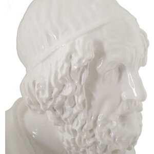Mauro Ferretti escultura Sage 12.9x12.5x25 cm blanco