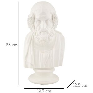 Mauro Ferretti escultura Sage 12.9x12.5x25 cm blanco