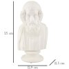 Mauro Ferretti escultura Sage 12.9x12.5x25 cm blanco