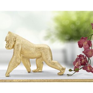Mauro Ferretti escultura gorila 29,7x11,5x21,8 cm oro
