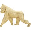 Mauro Ferretti escultura gorila 29,7x11,5x21,8 cm oro
