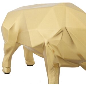 Escultura toro Mauro Ferretti 19,5x9,9x10,6 cm oro