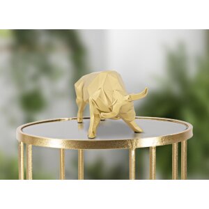 Escultura toro Mauro Ferretti 19,5x9,9x10,6 cm oro