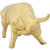 Escultura toro Mauro Ferretti 19,5x9,9x10,6 cm oro