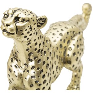 Mauro Ferretti estatuilla leopardo 33x7,7x19,5 cm oro negro