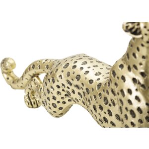 Mauro Ferretti estatuilla leopardo 33x7,7x19,5 cm oro negro