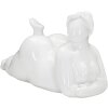 Mauro Ferretti Mujer Yoga Relax escultura 32x12.5x16 cm blanco