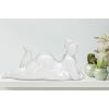 Mauro Ferretti Mujer Yoga Relax escultura 32x12.5x16 cm blanco