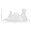 Mauro Ferretti Mujer Yoga Relax escultura 32x12.5x16 cm blanco
