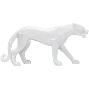 Mauro Ferretti escultura pantera blanca 70x18x32,5 cm