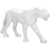Mauro Ferretti escultura pantera blanca 70x18x32,5 cm