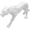 Mauro Ferretti escultura pantera blanca 70x18x32,5 cm