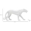 Mauro Ferretti escultura pantera blanca 70x18x32,5 cm