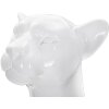 Mauro Ferretti figura leopardo sentado 27x38x74 cm blanco