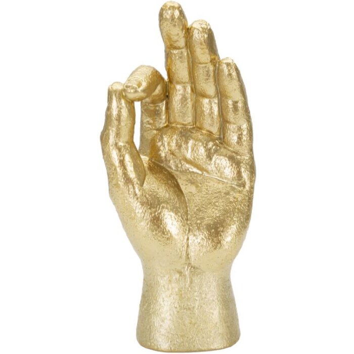 Mauro Ferretti escultura de mano Ok Hand 10x7x22,5 cm oro