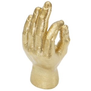 Mauro Ferretti escultura de mano Ok Hand 10x7x22,5 cm oro