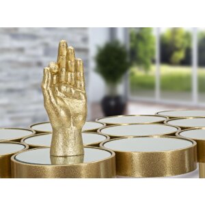 Mauro Ferretti escultura de mano Ok Hand 10x7x22,5 cm oro