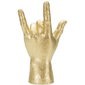 Mauro Ferretti escultura de mano Yeah Hand 14,5x7x23 cm oro