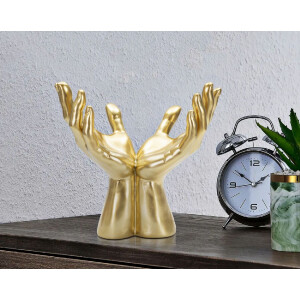 Escultura de mano Mauro Ferretti Manos de Paz 25x15x24 cm oro