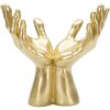 Escultura de mano Mauro Ferretti Manos de Paz 25x15x24 cm oro