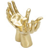 Escultura de mano Mauro Ferretti Manos de Paz 25x15x24 cm oro
