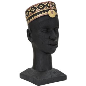 Mauro Ferretti Busto Massai Hombre 25x25x56 cm negro