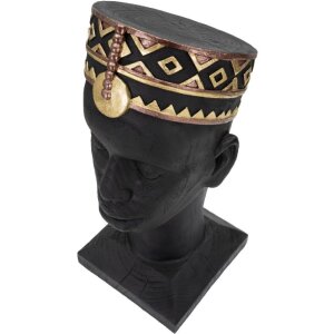 Mauro Ferretti Busto Massai Hombre 25x25x56 cm negro