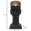 Mauro Ferretti Busto Massai Hombre 25x25x56 cm negro