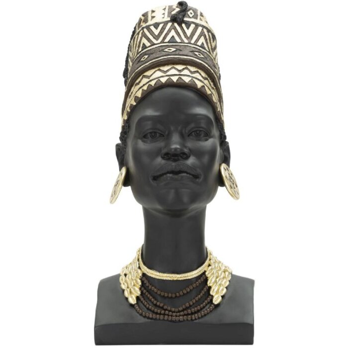 Mauro Ferretti Busto Copa Massai Mujer 21,5x27,5x45 cm negro