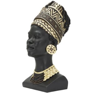 Mauro Ferretti Busto Copa Massai Mujer 21,5x27,5x45 cm negro