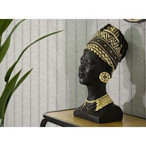 Mauro Ferretti Busto Copa Massai Mujer 21,5x27,5x45 cm negro