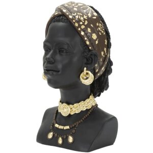 Mauro Ferretti Busto Massai Mujer 19x18,5x30 cm negro
