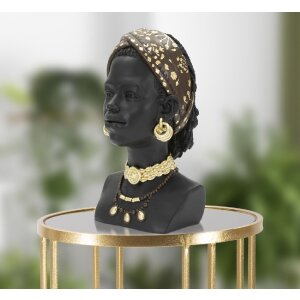 Mauro Ferretti Busto Massai Mujer 19x18,5x30 cm negro