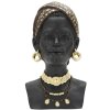 Mauro Ferretti Busto Massai Mujer 19x18,5x30 cm negro