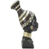 Mauro Ferretti Busto Massai Mujer Tribu 23x19x38,5 cm negro