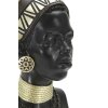 Mauro Ferretti Busto Massai Mujer Tribu 23x19x38,5 cm negro