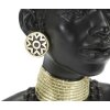 Mauro Ferretti Busto Massai Mujer Tribu 23x19x38,5 cm negro
