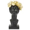 Mauro Ferretti Busto Mujer con Mariposa 21x20x36,5 cm oro negro