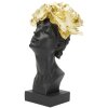 Mauro Ferretti Busto Mujer con Mariposa 21x20x36,5 cm oro negro