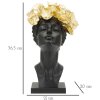 Mauro Ferretti Busto Mujer con Mariposa 21x20x36,5 cm oro negro