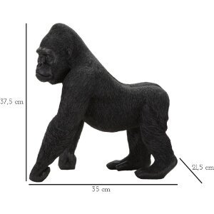 Mauro Ferretti figura decorativa gorila 35x21.5x37.5 cm negro