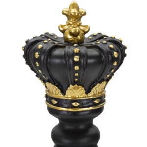 Mauro Ferretti pieza de ajedrez rey Ø 13x40,5 cm decoración oro negro