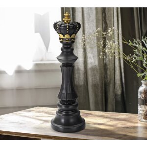 Mauro Ferretti pieza de ajedrez rey Ø 13x40,5 cm decoración oro negro