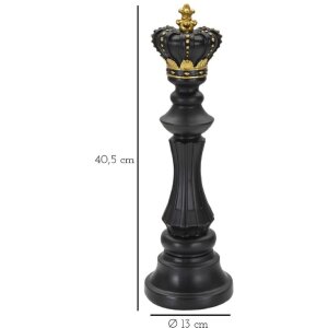 Mauro Ferretti pieza de ajedrez rey Ø 13x40,5 cm decoración oro negro