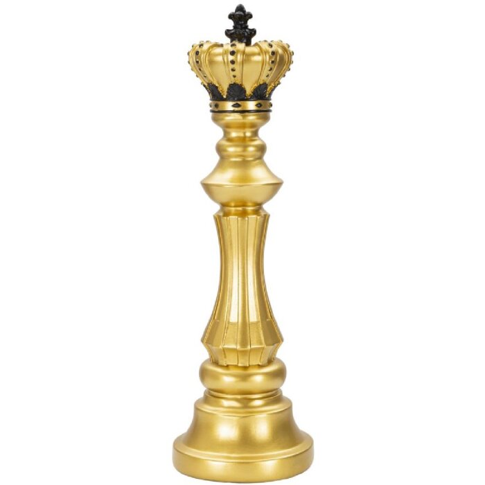 Mauro Ferretti pieza de ajedrez rey Ø 13x40,5 cm oro negro decoración